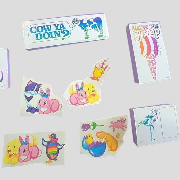Lisa Frank Vintage 90s Foam Stamps Temporary Tattoos Puppy Easter - Picture 6 of 8